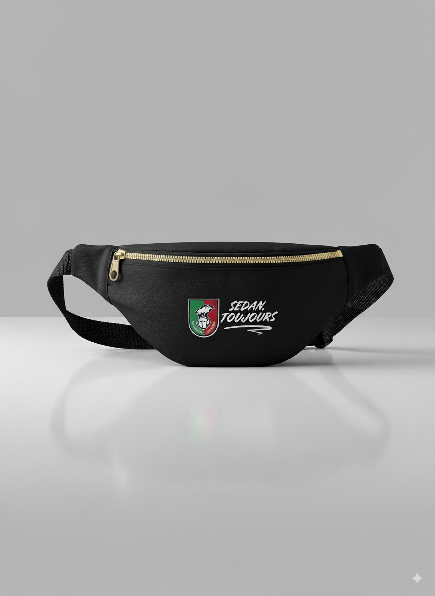 SACOCHE BANANE NOIR " SEDAN TOUJOURS "