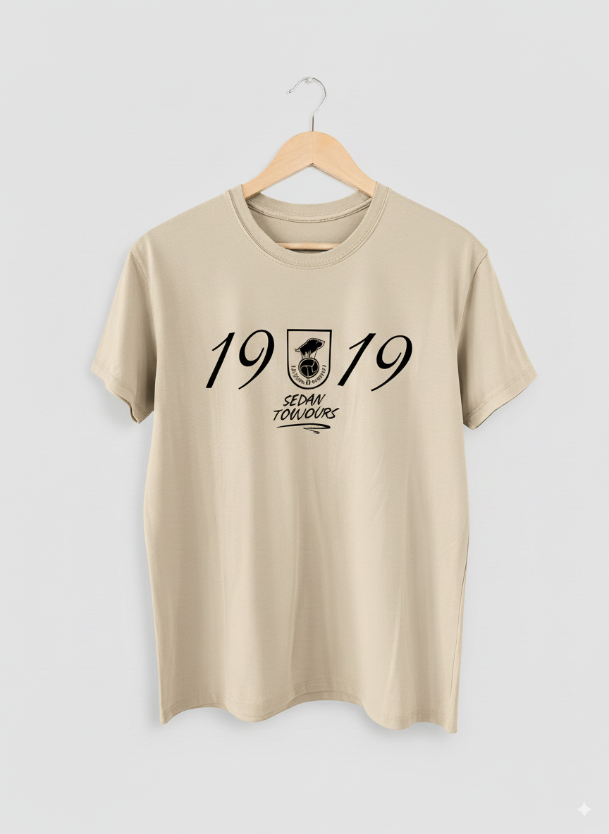 T-SHIRT BEIGE " 1919 " - SEDAN TOUJOURS